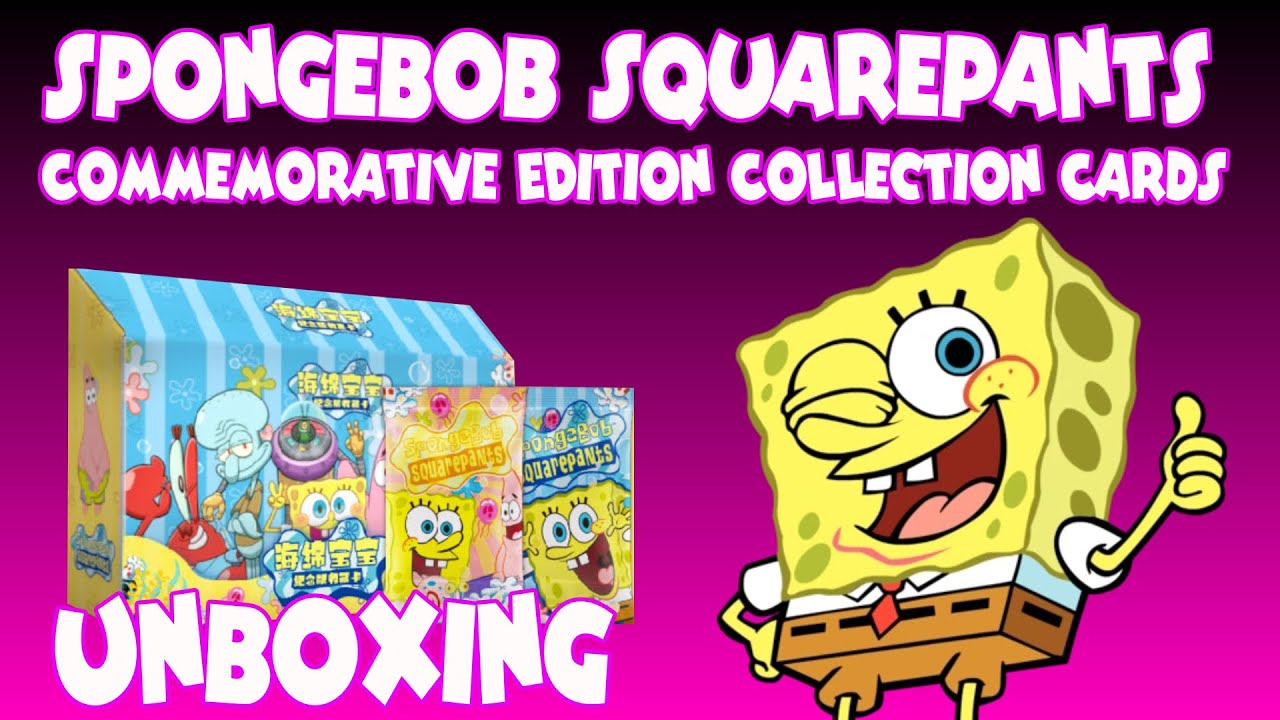 SpongeBob SquarePants Commemorative Edition Collection Card Unboxing Bobi Card Booster Box