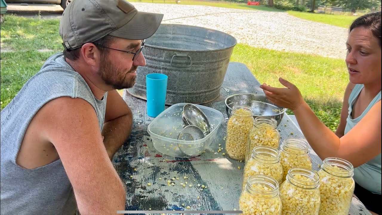 It Don’t Wait on Ya || Putting Up Corn, Carrots, & Pickled Peaches ||July 2025