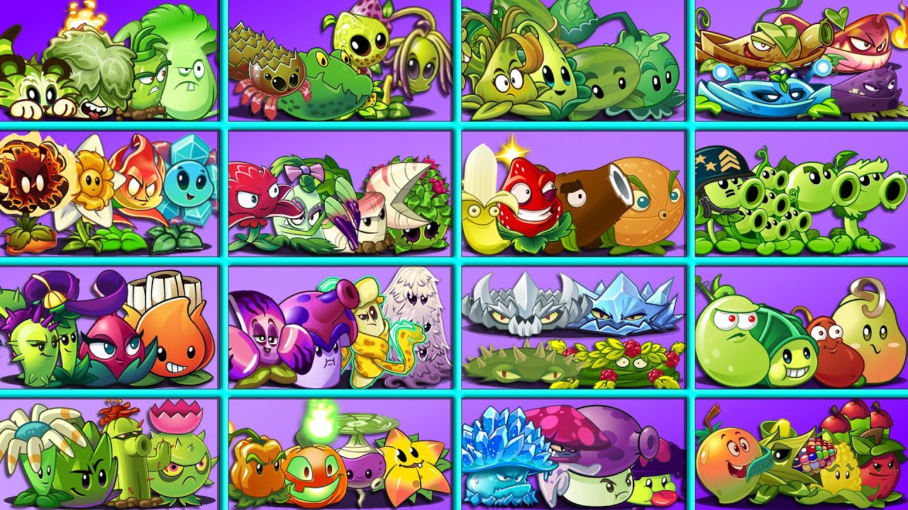 16 Team OLD & NEW Plants LEVEL 1 Battlez - Who Will Win? - PvZ 2 Teams Plant