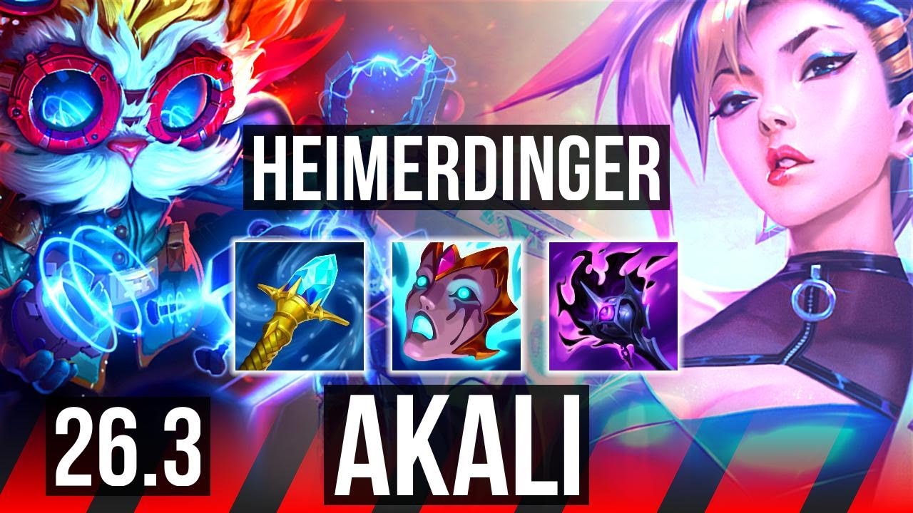 HEIMERDINGER vs AKALI (TOP) | KR Master | 26.3