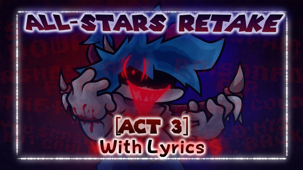 [FNF] All-Stars Reimagined (Act 3) With Lyrics - Mario's Madness Reimagined Cover