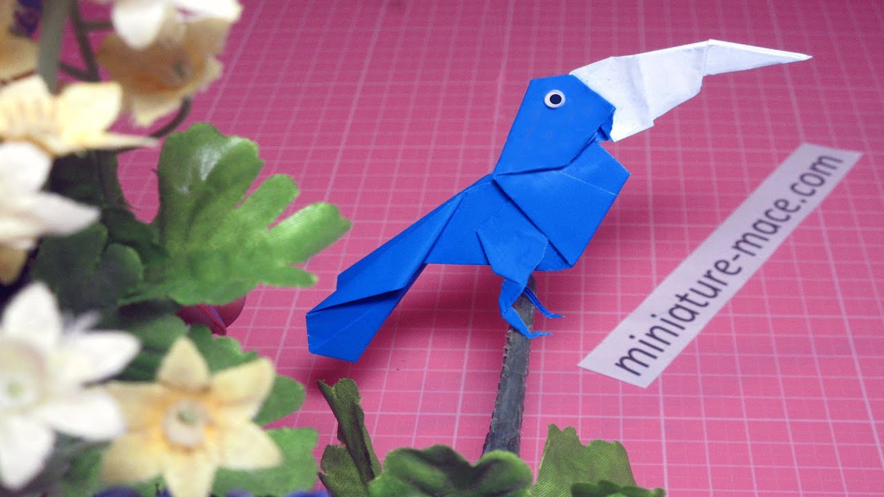 Оригами тукан/Origami toucan