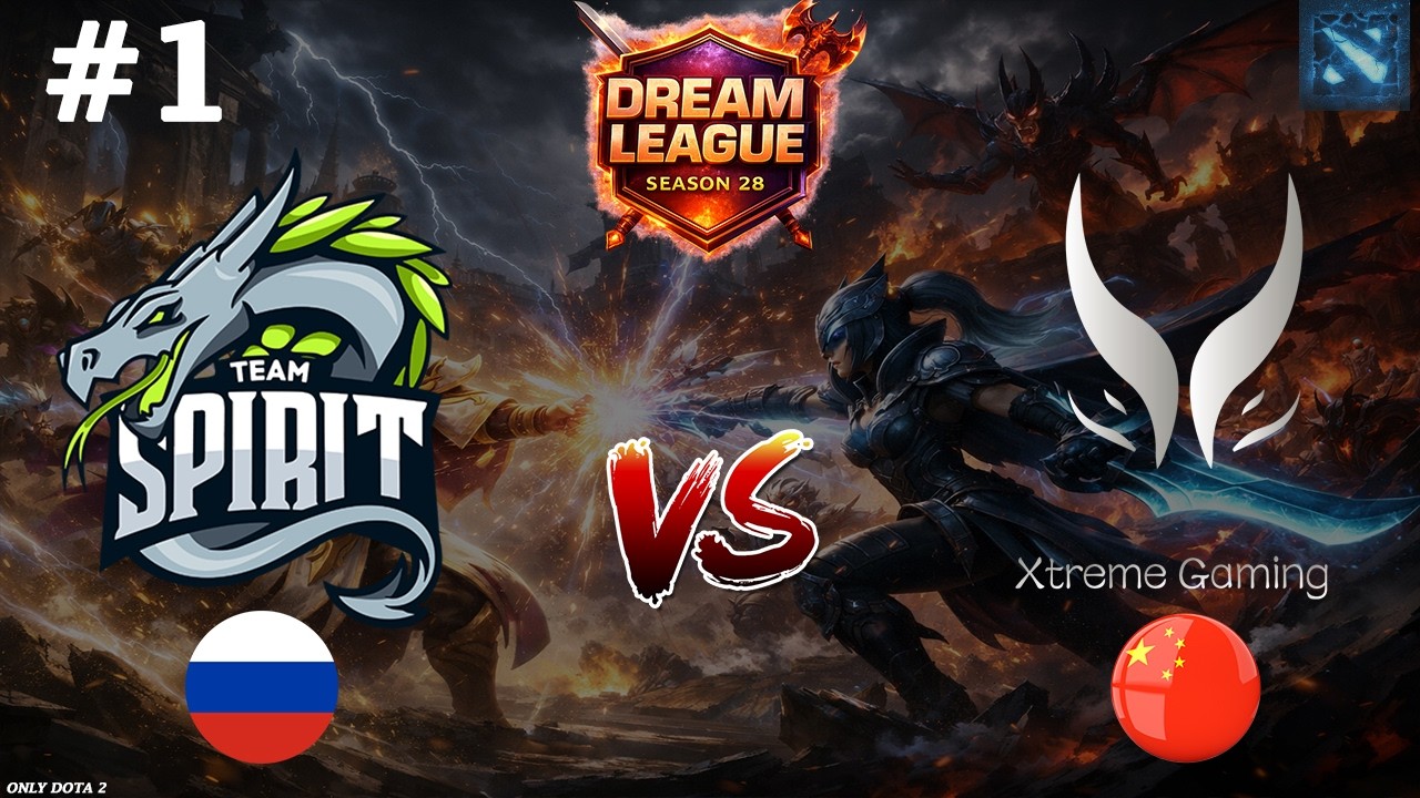 СПИРИТ С МИРЕЛЕМ СТАРТУЮТ НА ЛИГЕ МЕЧТЫ | Spirit vs Xtreme Gaming #1 (BO2) DL S28