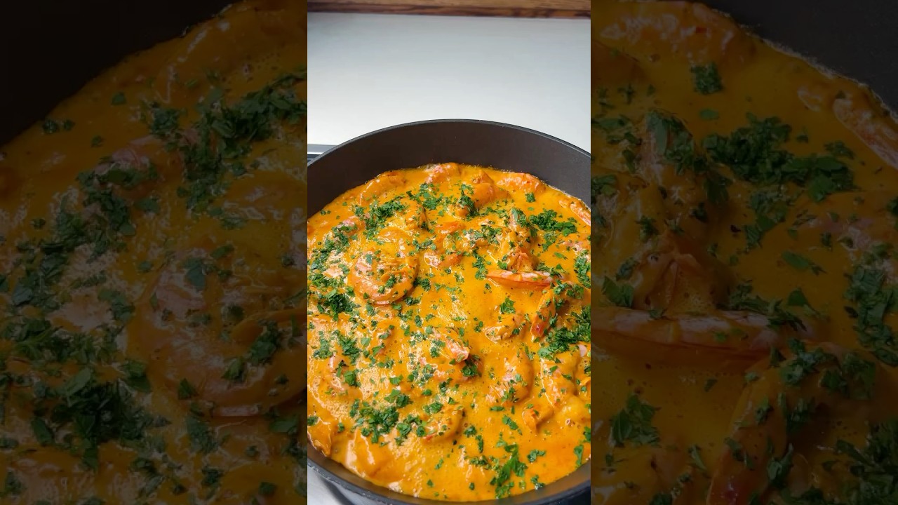 Spicy Creamy Prawns Recipe 🦐✨