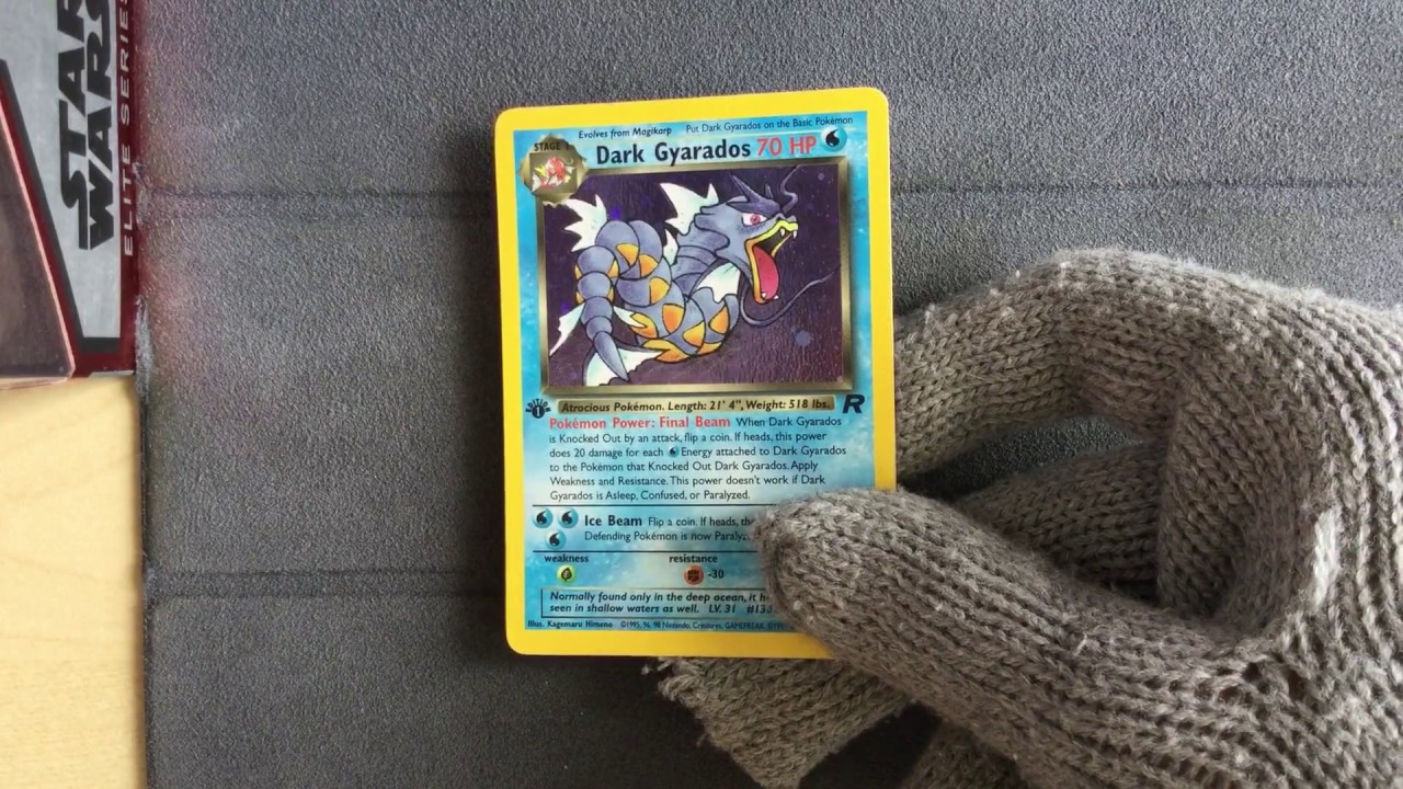 1st edition Dark Gyarados 8/82 Holo - Pokemon Team Rocket