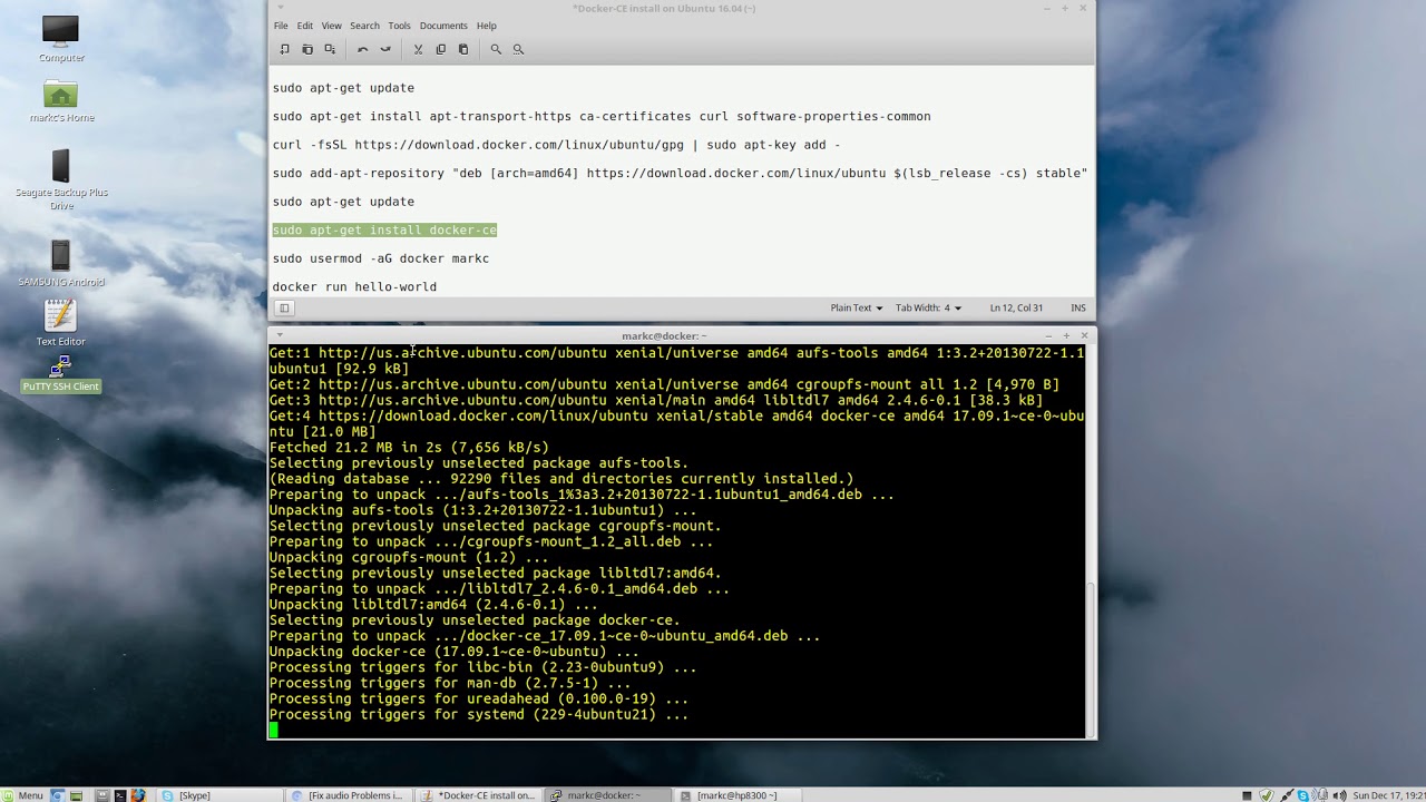 Docker-CE install on Ubuntu 16.04