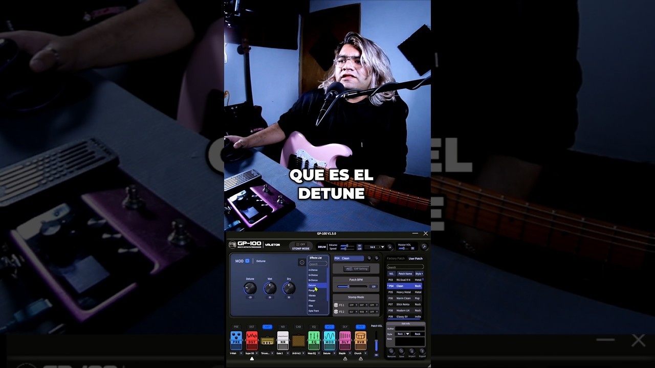 El Detune de la Valeton GP100 🤘🏻😎🎸 