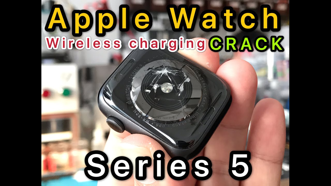 Apple Watch Series 5 44mm Wireless Charging Back glass crack repair  (USE pc change your Subtitle)