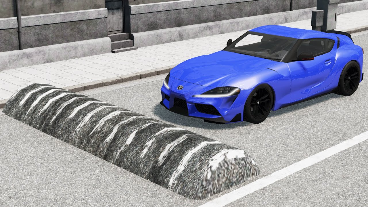 Cars vs Massive Speed Bumps #4 &ndash; BeamNG.Drive