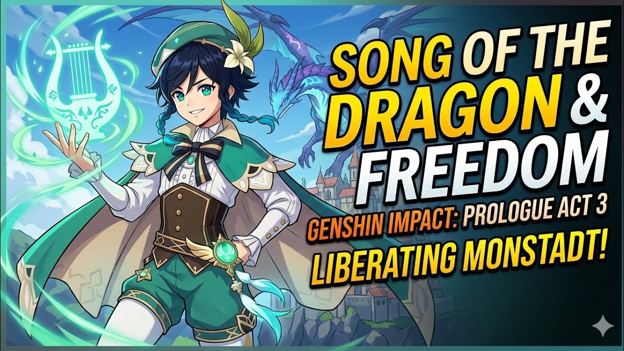 GENSHIN IMPACT, Mondstadt Archon Quest: Prologue Act 03, Song of the Dragon and Freedom