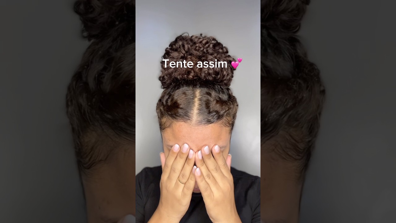 N&atilde;o fa&ccedil;a coque assim ❌ #cachos #cacheadas#penteados #curlyhairstyles#tutorial