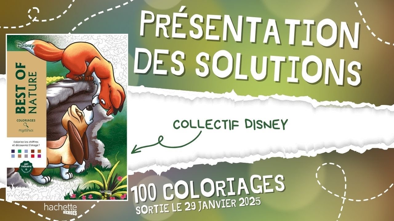 Best of Nature - Coloriage mystères Hachette Heroes - SOLUTIONS