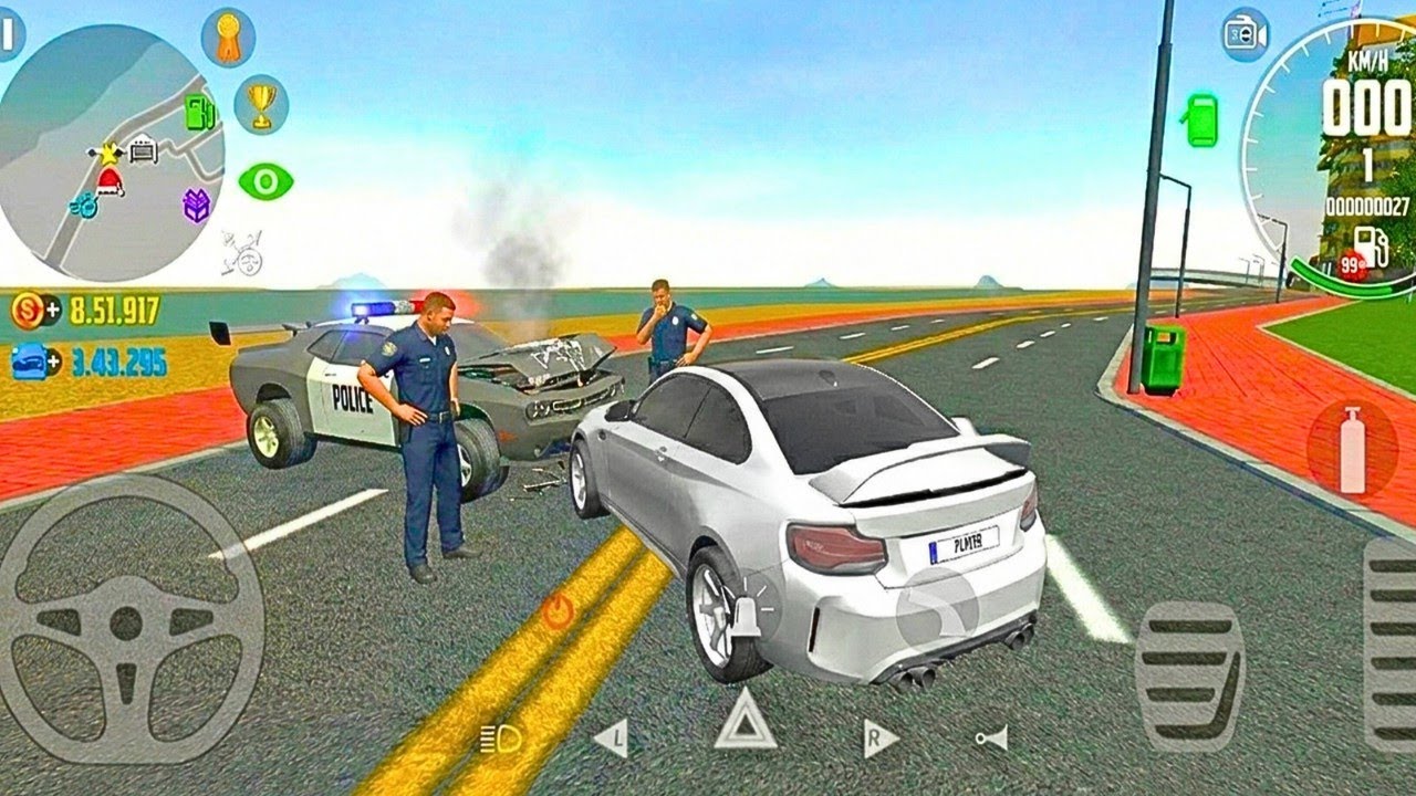 О нет! Врезался на своем суперкаре в полицейскую машину 😱 || Геймплей Car Simulator 2
