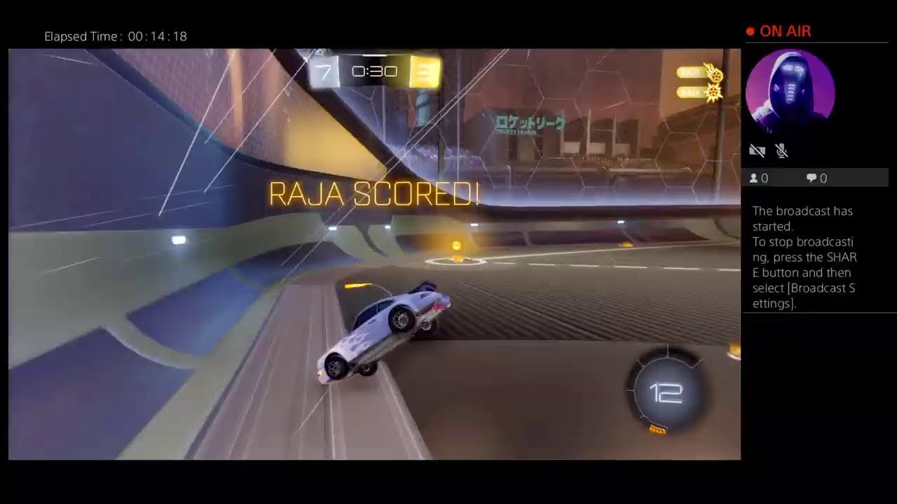 Playing rocket league