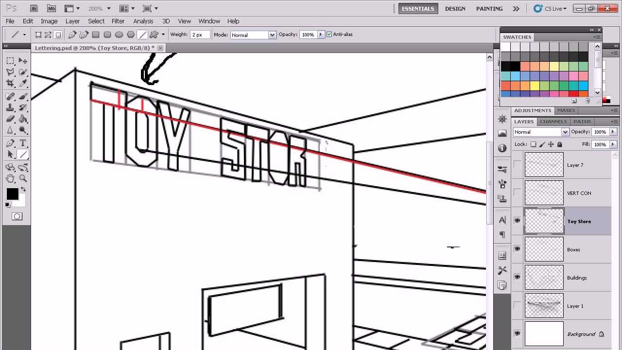 Lettering In Perspective Part 1