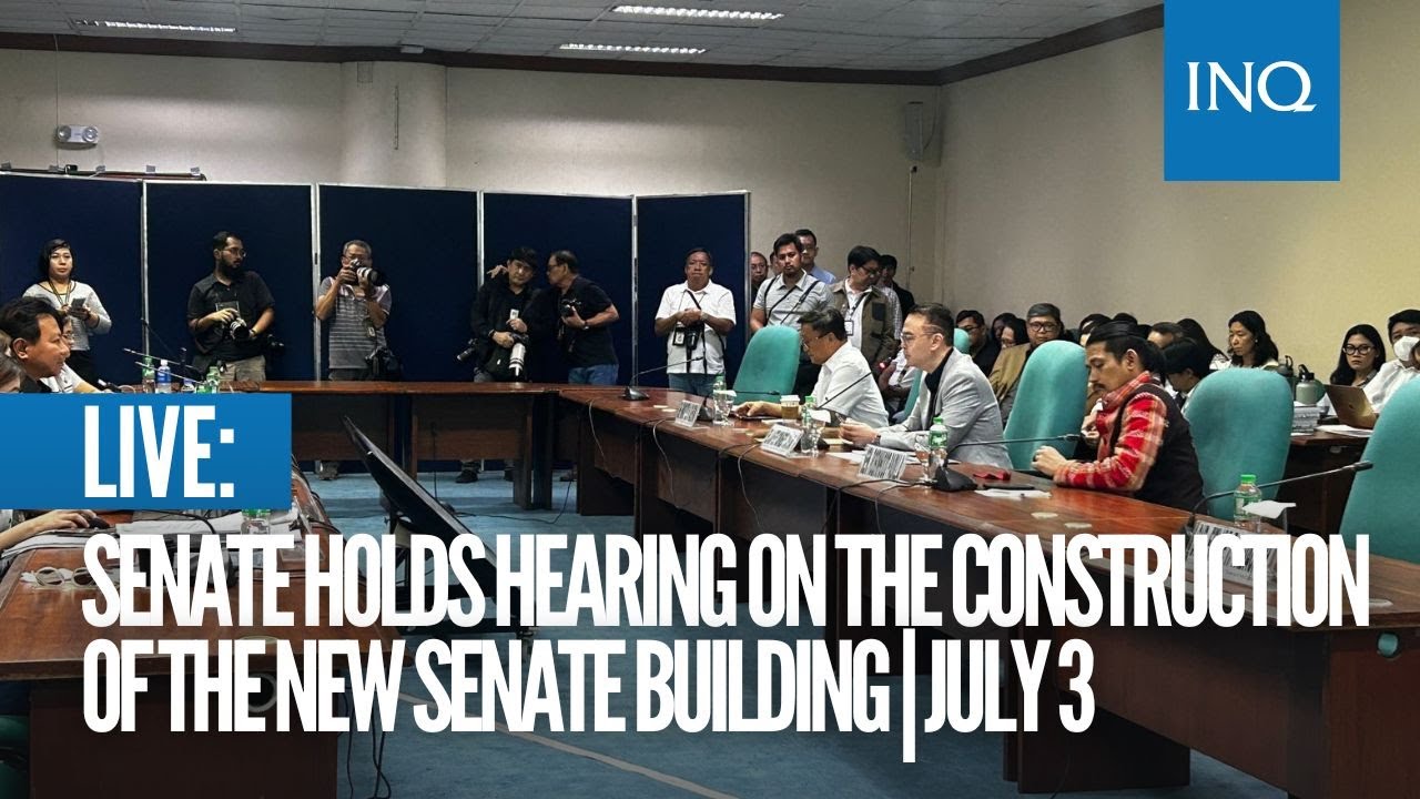 LIVE: Senate holds hearing on the construction of the new Senate building | July 3