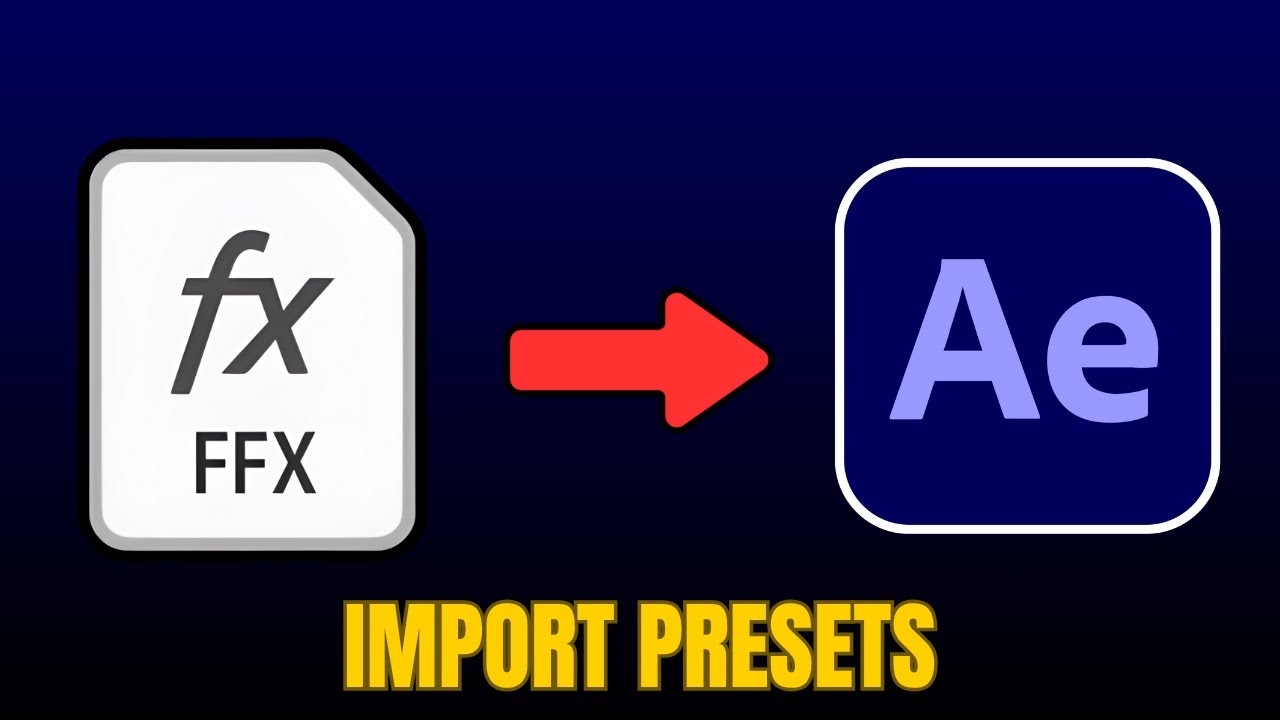 How to Install and Import Presets in After Effects FAST!