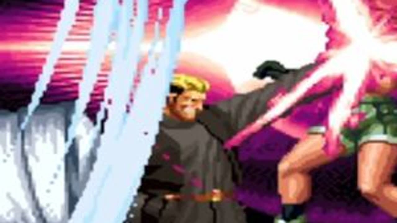 拳皇97：BOSS强开阳光普照硬烧，龙二开抓头超必杀强抓压不 #拳皇97隐藏角色 #街机系列 #拳皇97雅典娜 #拳皇97克里斯 #拳皇14小游戏