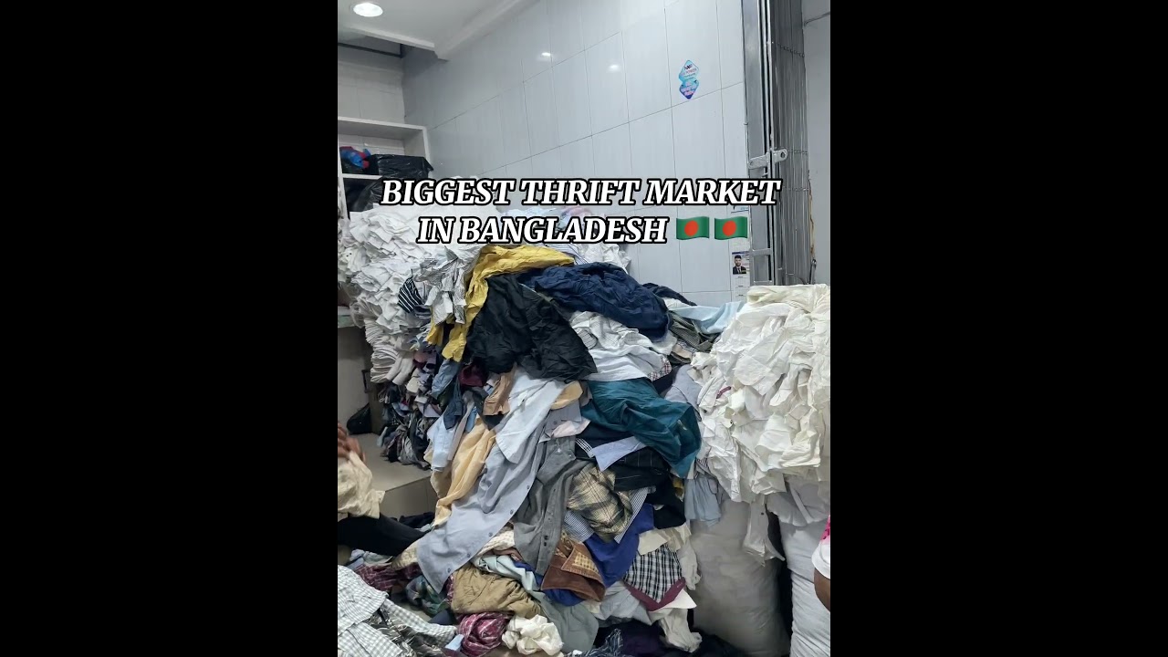 Biggest thrift market in Bangladesh.  #bangladeshfashion #shirts #clothes #thrifting #mensfashion