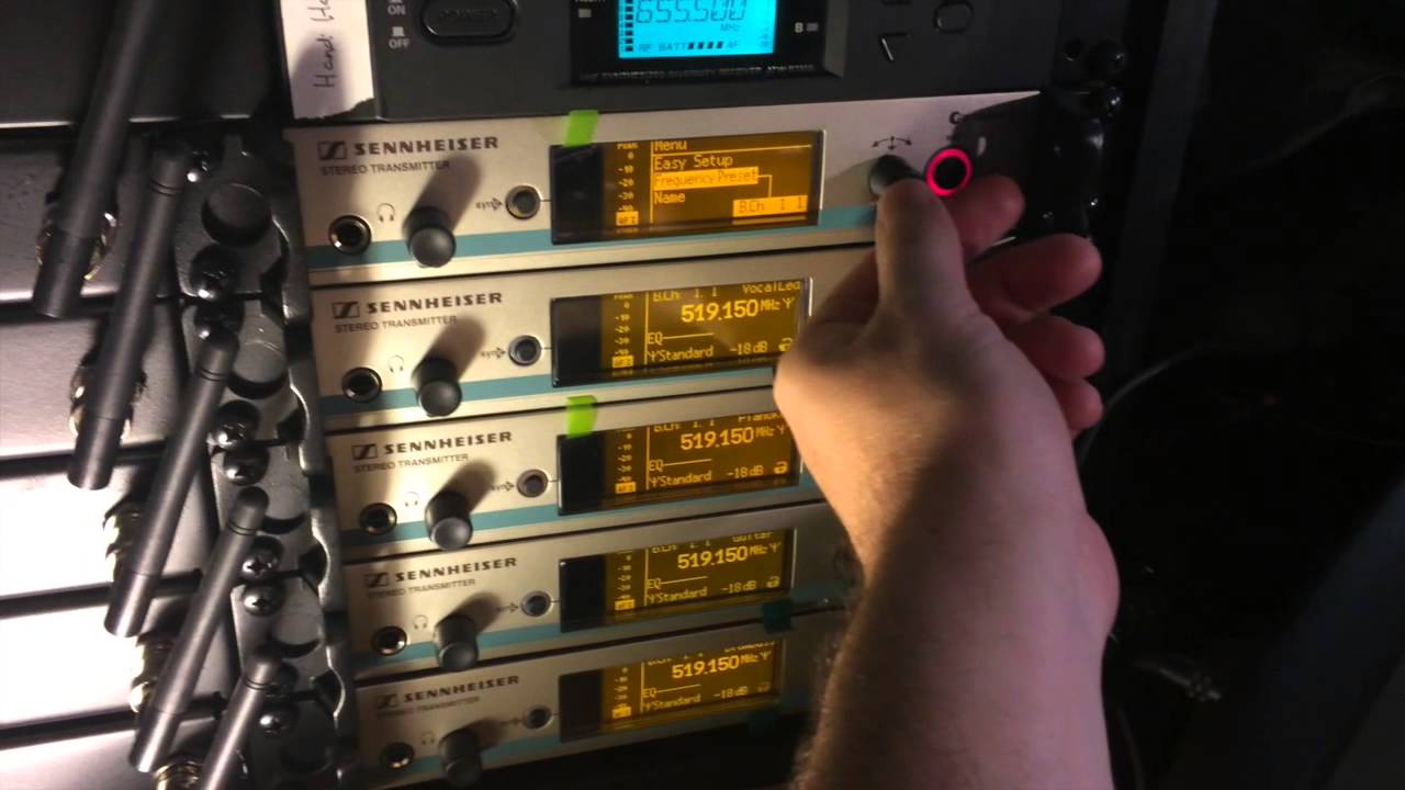 EW300IEM Frequency Scan and Set Up