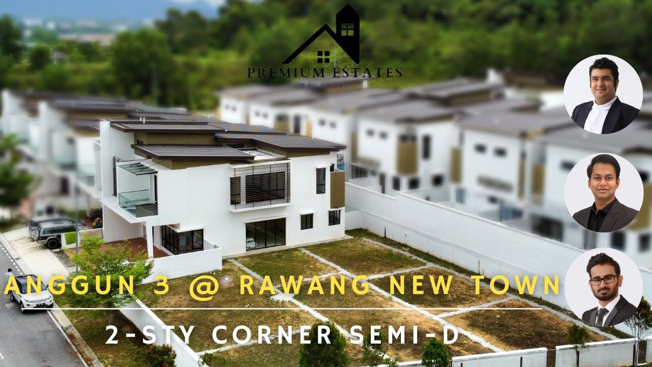 For Sale RM1.69m | Anggun 3 @ Rawang New Town Centre | 2-Storey Corner Semi-D | Clubhouse Facilities