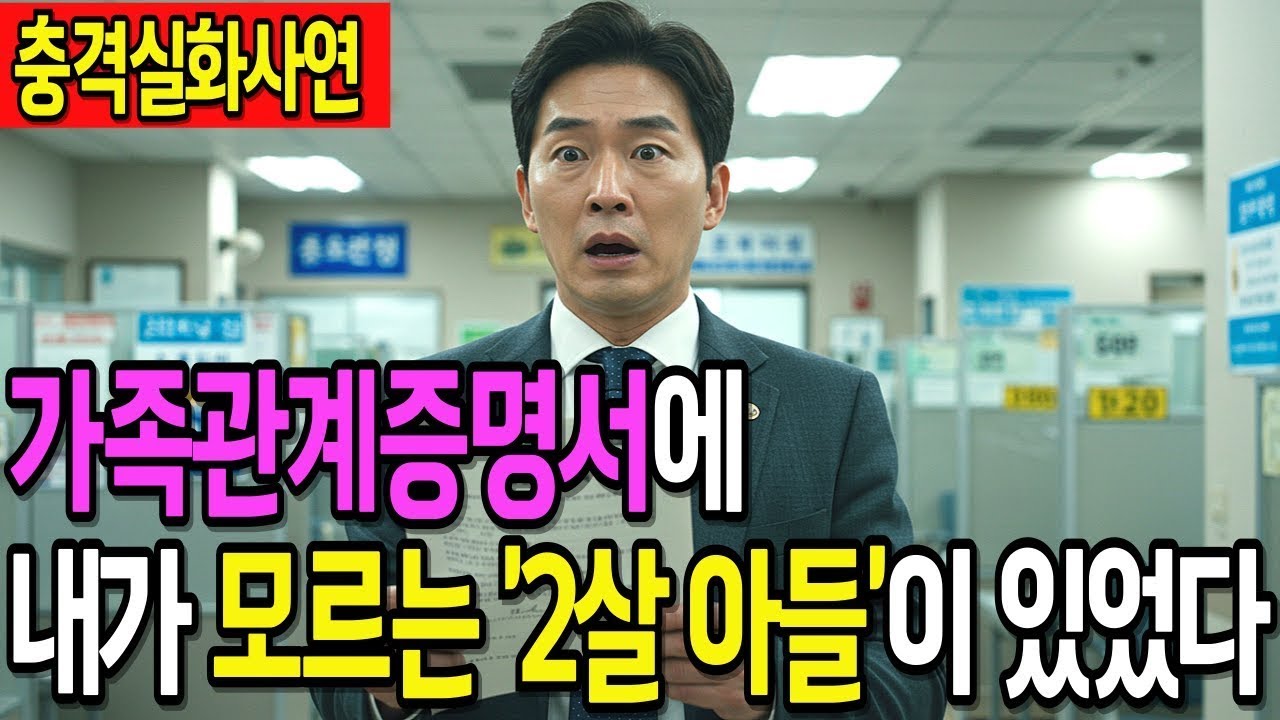 실화사연 남편은 모르는 자식이 등록되어 있었다  그런데, 그것보다 더 충격적인 아내의…
