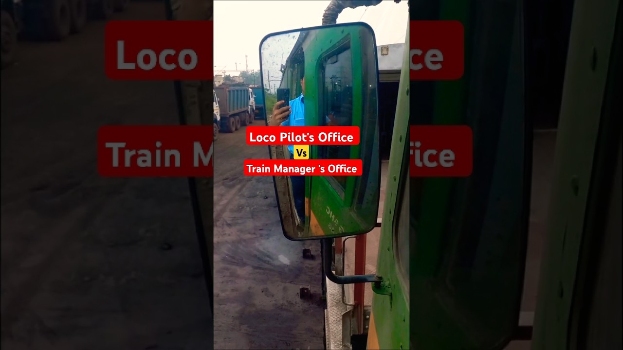 Loco pilot vs Train Manager|👈 Office of Loco Pilot|Office of Train Manager|Loco Pilot Vlog|
