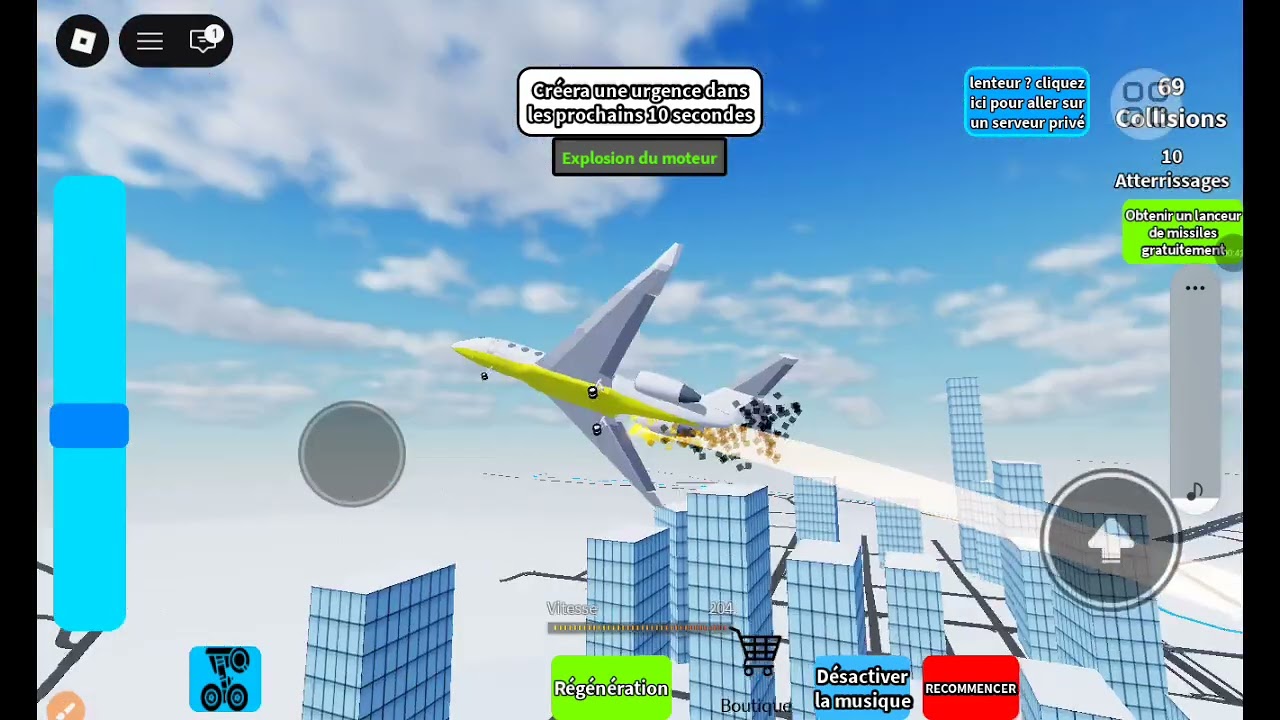 rec for free missle lancher roblox crash or land
