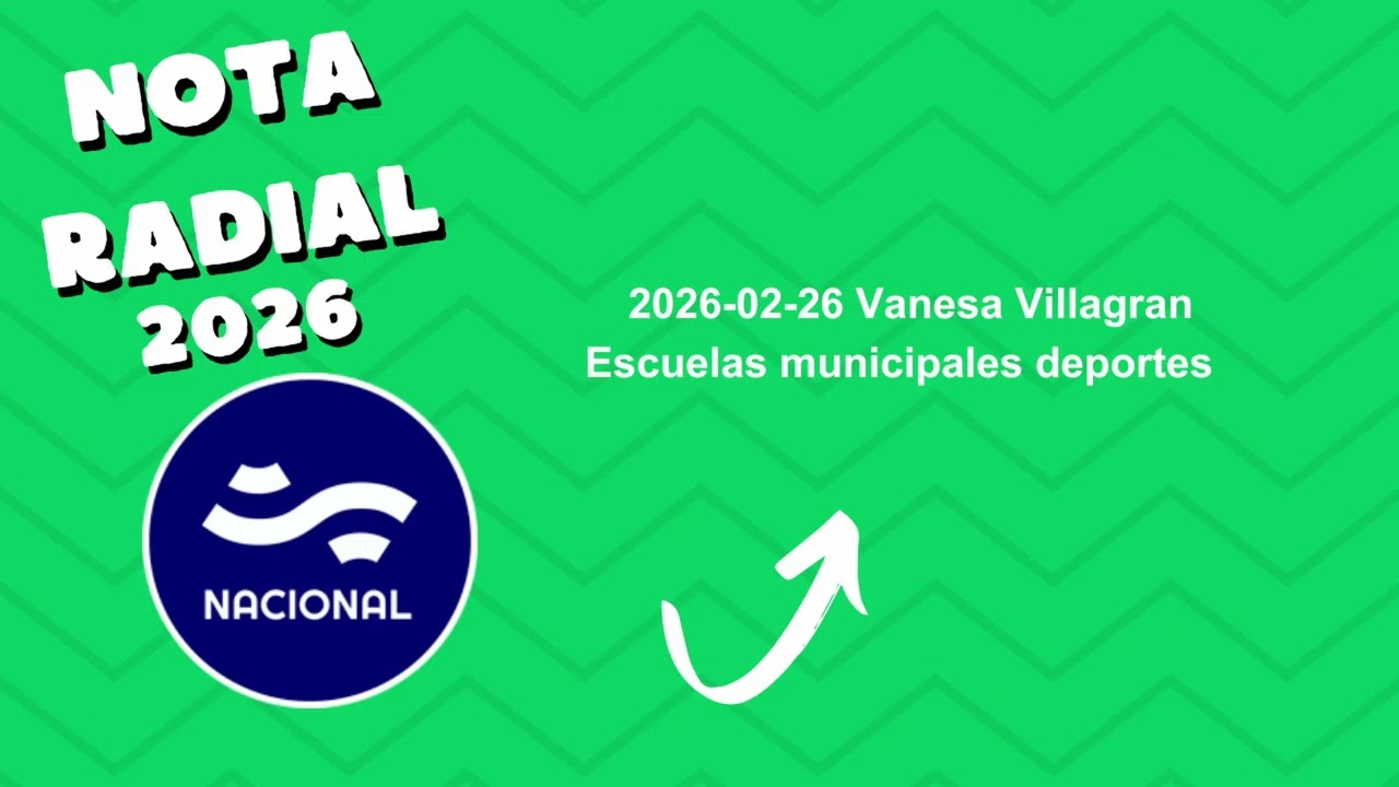 2026-02-26 Vanesa Villagran Escuelas Municipales Deportes