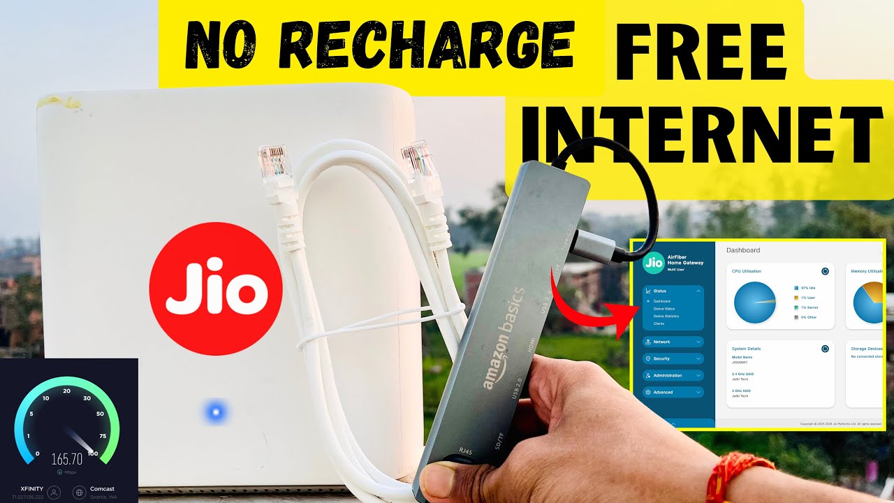 Jio Router Se Free Internet Kaise Chalaye | Jio Router Free Unlimited Internet No Need Recharge