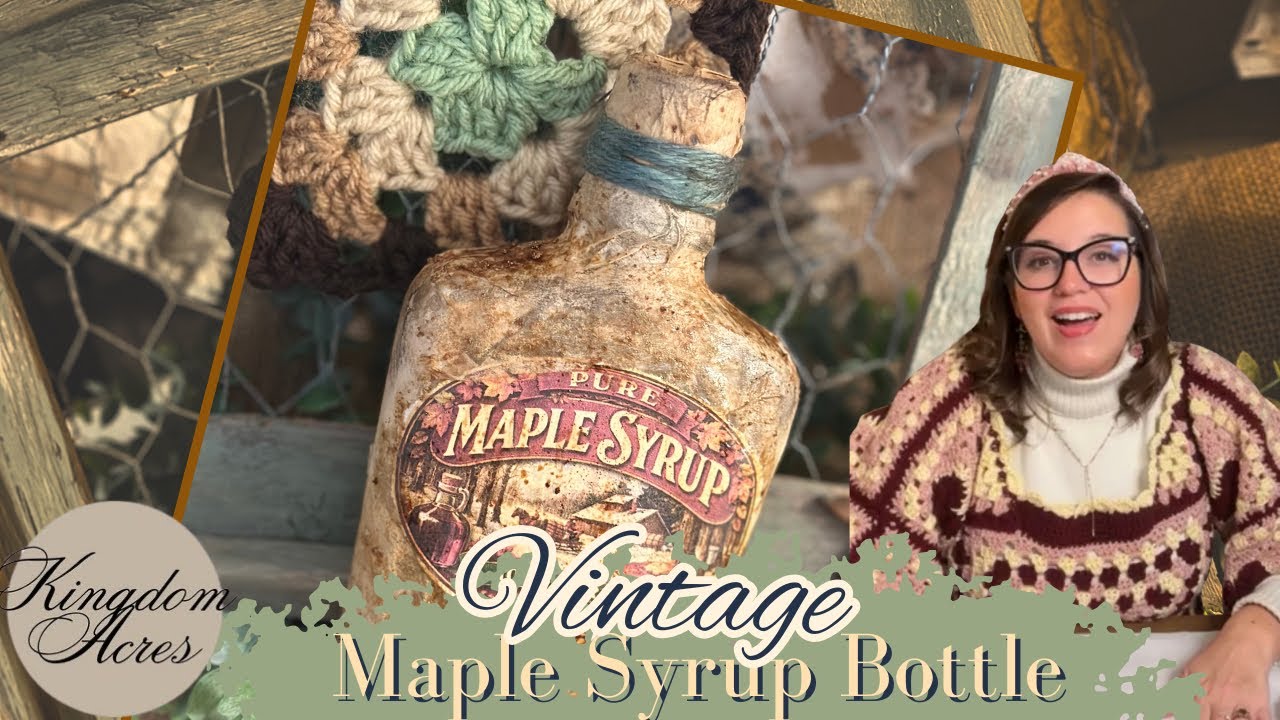 Vintage Maple Syrup Bottle DIY | Yeehaw Meemaw Sweater Finished!!! 