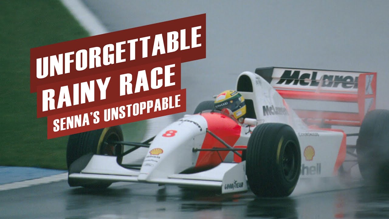 Unforgettable Rainy Race  Ayrton Senna's Masterful Display at Donington Park