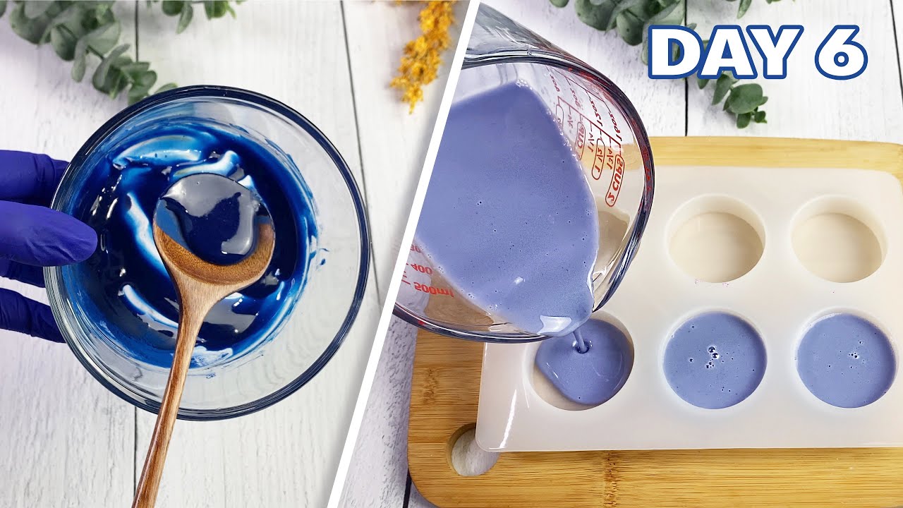 DIY Blue Spirulina Cleansing Soap Bars 🧼 for 