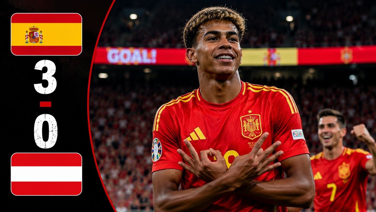 Spain vs Austria 3-0 Highlights | Spain Dominate Austria | FIFA World Cup 2026