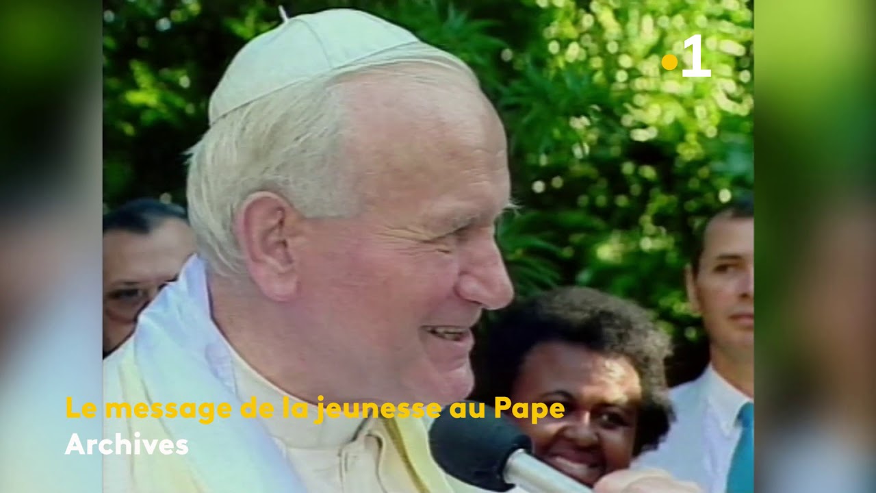 Le Pape Jean-Paul II rencontre les jeunes Réunionnais le 2 mai 1989 - ARCHIVE RFO