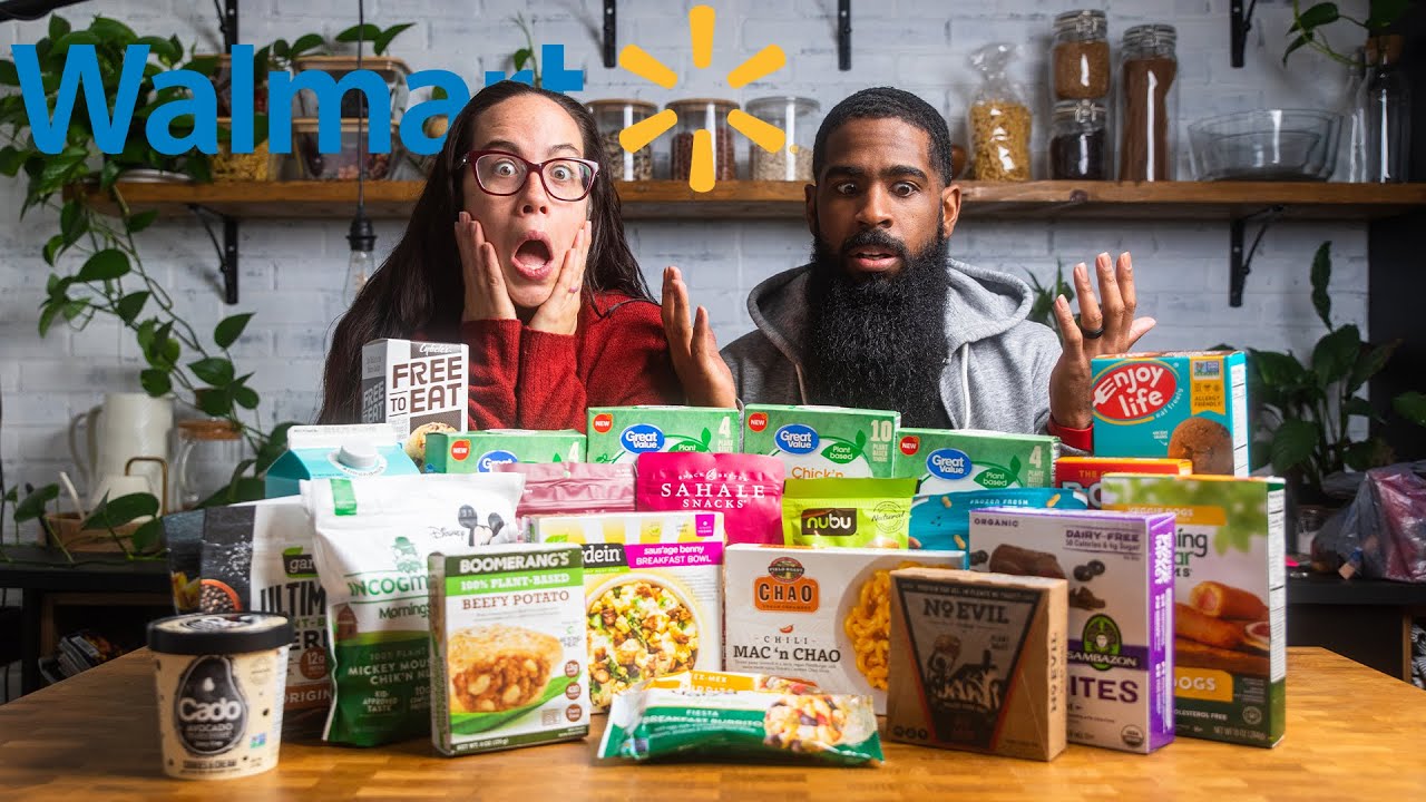 We tried 35+ Vegan Foods From Walmart | Vegan Walmart Grocery Haul | Vegan Walmart Taste Test