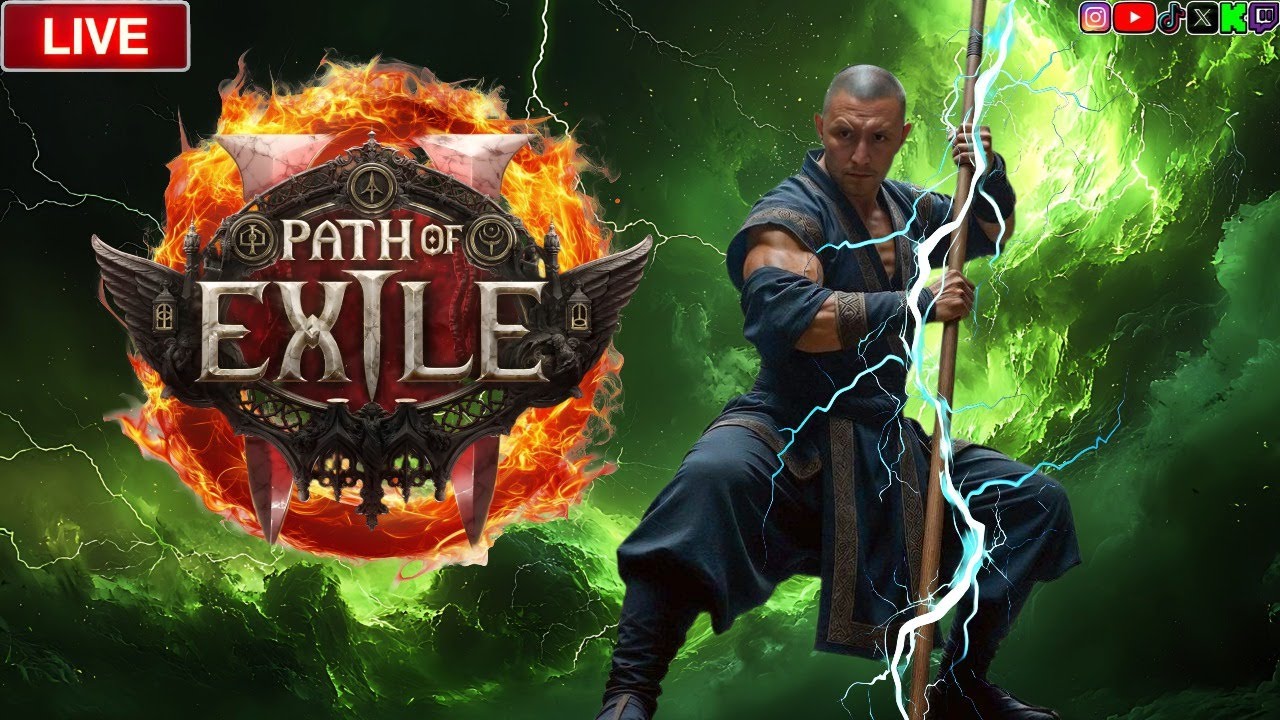 PoE 2 Monk – Relaxed Progression Stream🚀🥋 (Portrait)