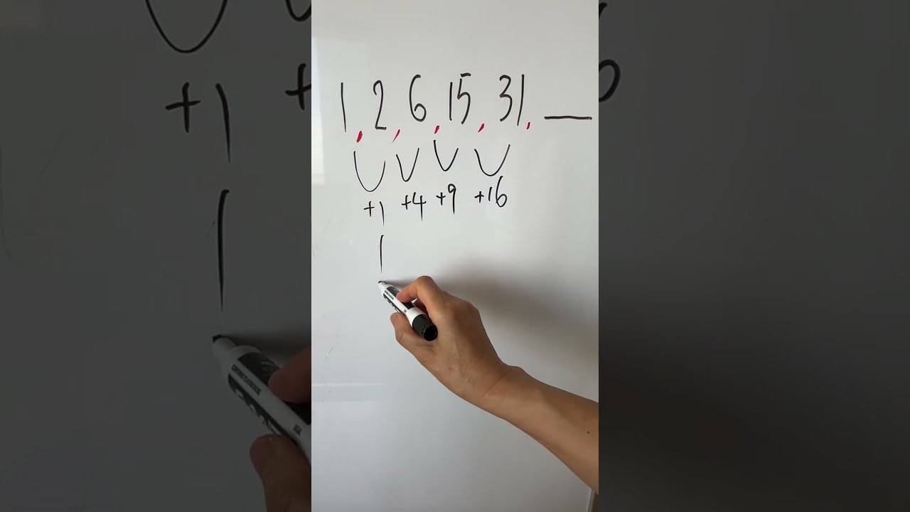 1,2,6,15,31,? #maths #algebra #mathematics #mathstricks#math
