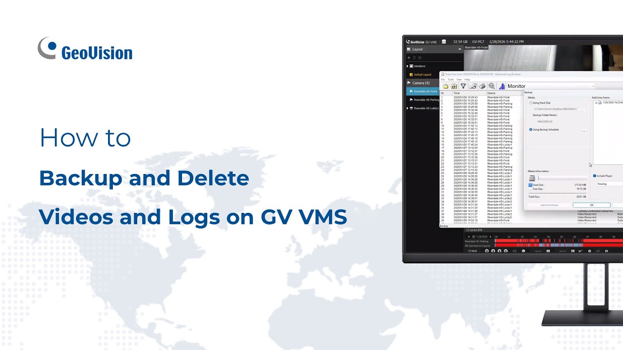 How to Backup and Delete Videos and Logs on GV-VMS | GeoVision Technical Support