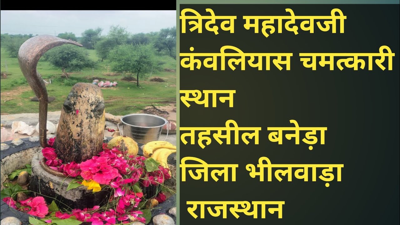 त्रिदेव महादेव कंवलियास बनेडा धरती से प्रकट हुए भोलेनाथ का शिवलिंग चमत्कारी स्थान #kavnliyash #viral