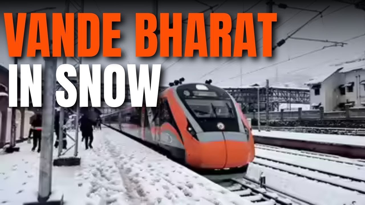 Historic Moment: Vande Bharat Runs Through Snow on Katra–Srinagar Line | Modi | Jammu Kashmir