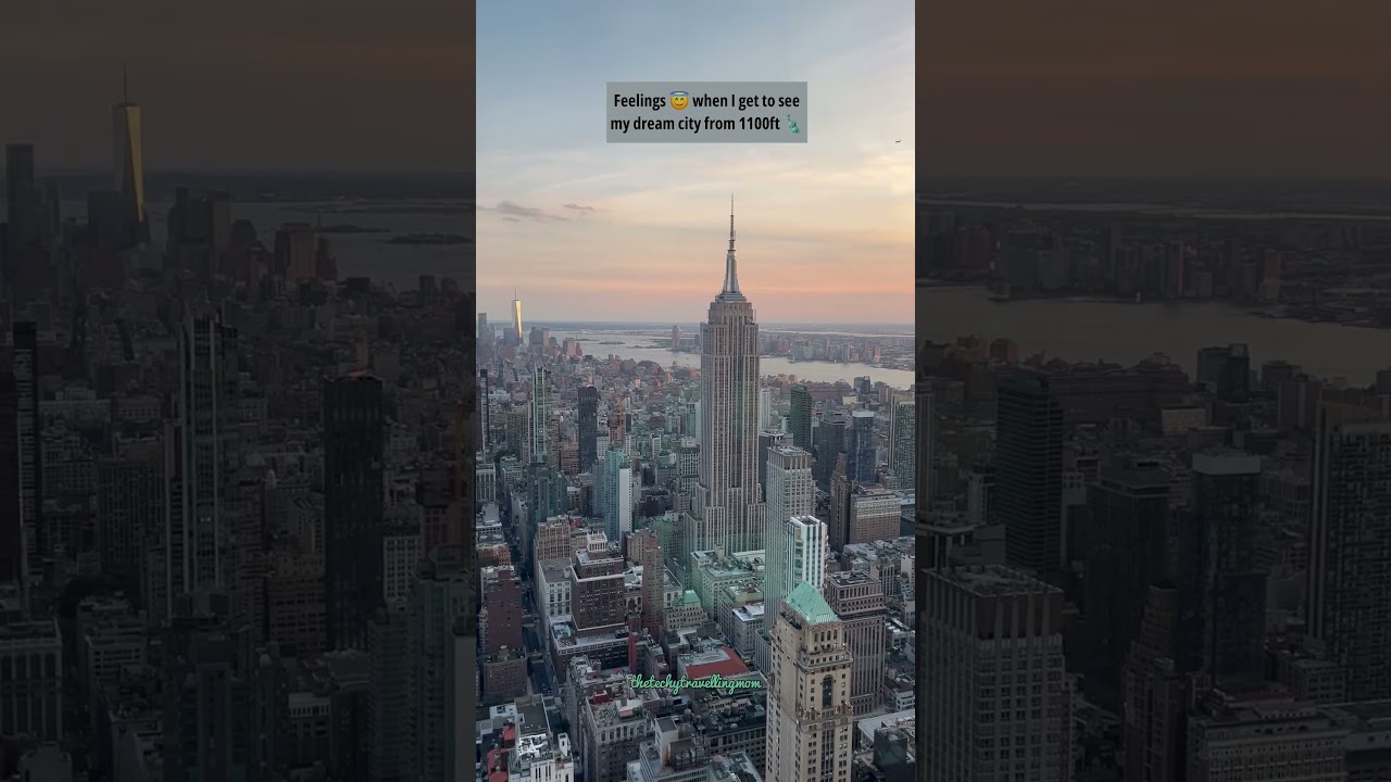 🗽 NYC Golden Hour from @summitov Summit One Vanderbilt 😇 &hellip; I ❤️ New York 🗽#summitonevanderbilt