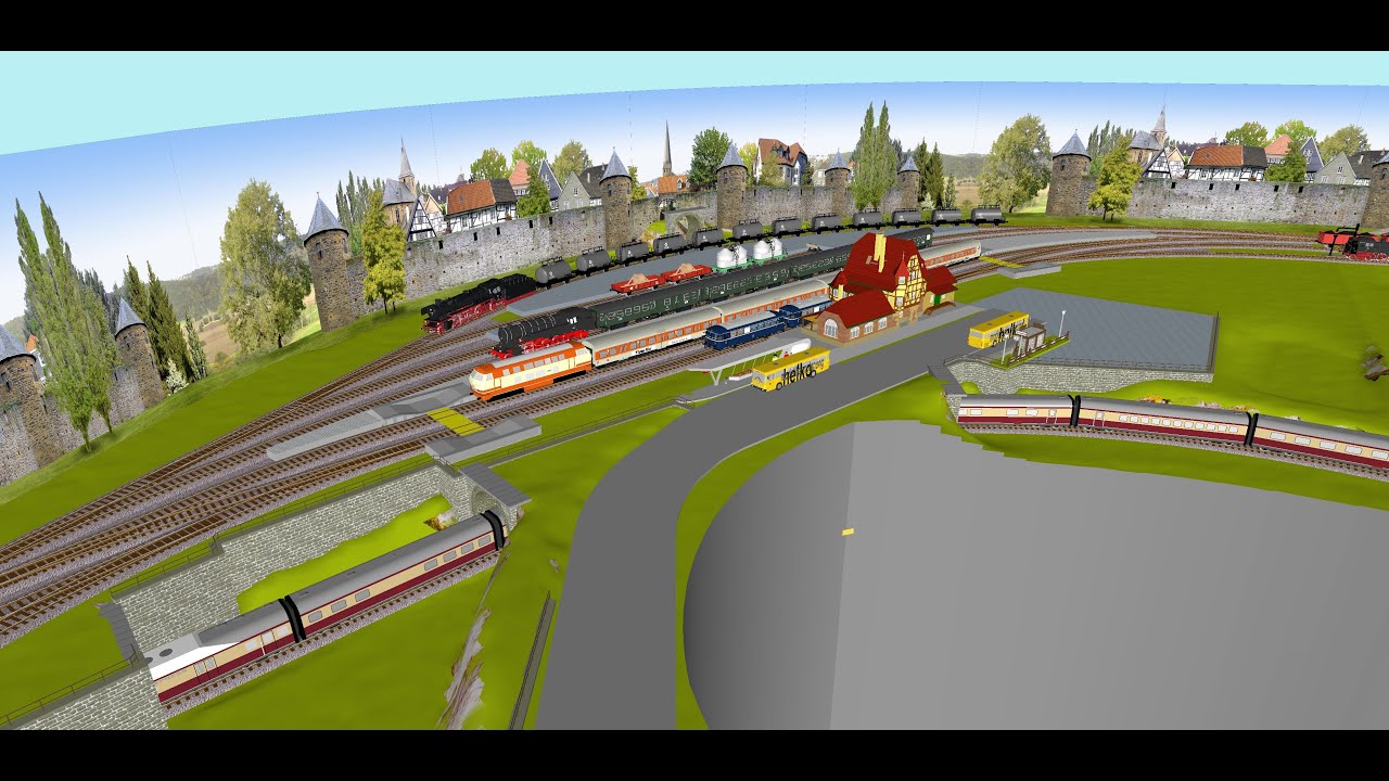 Gleisplan Spur H0 280 * 280 cm , L-Form, Märklin K-Gleis, ZS_sequ.