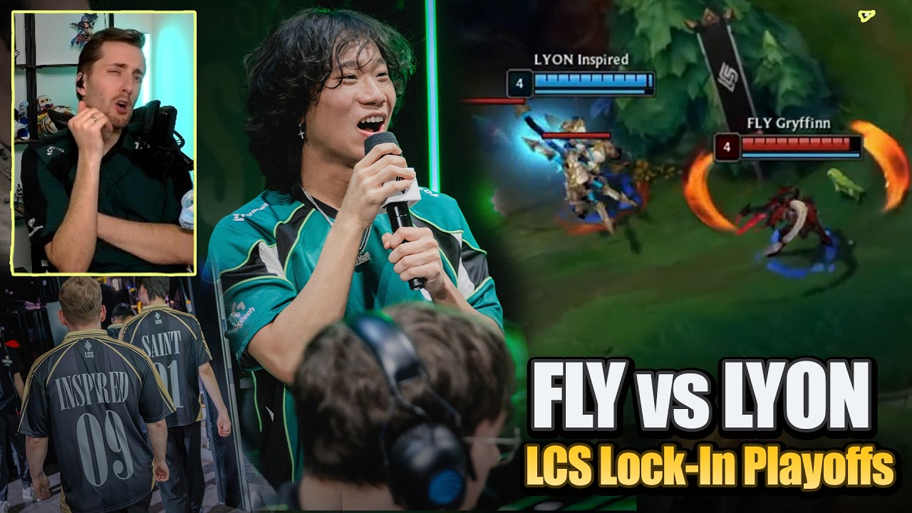 Jungle GOAT Inspired vs Rookie Gryffinn  -  LCS Lock-In Playoffs (FLY vs LYON Highlights)