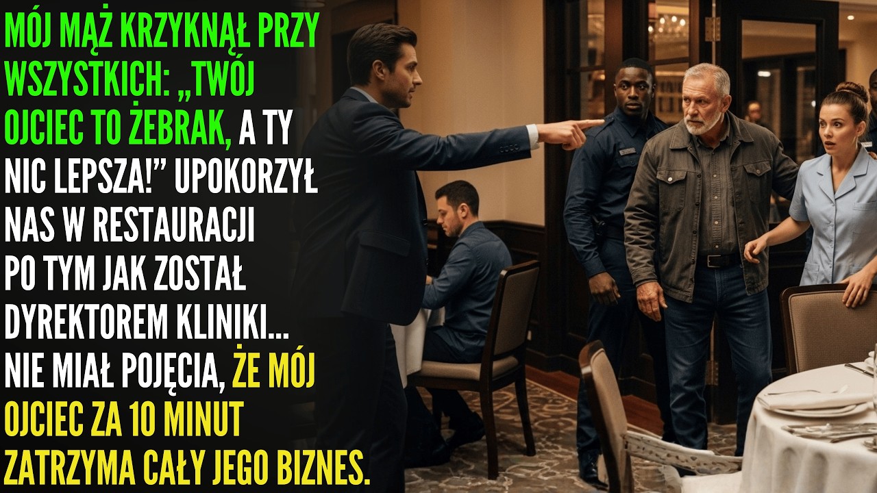 „Jesteś nikim, jak twój ojciec!” – krzyczał mój mąż… Następnego dnia jego klinika została zamknięta