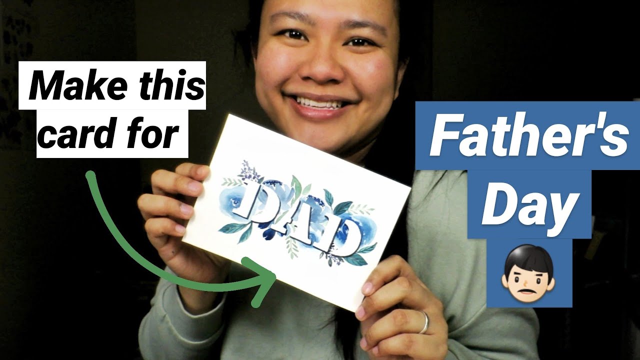 How to Make a Father's Day Card with Watercolor Flowers | TUTORIAL