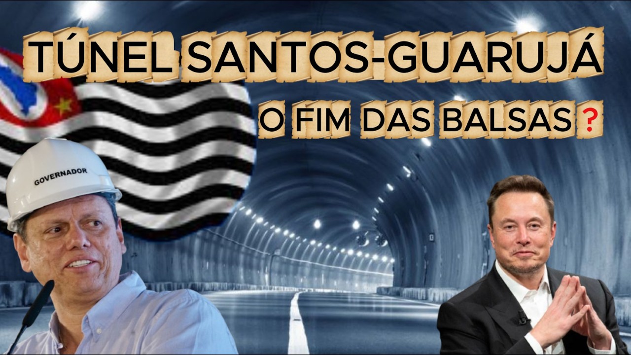 O Túnel Submerso INACREDITÁVEL que Vai REVOLUCIONAR o Trânsito da Baixada Santista APÓS  100 ANOS!