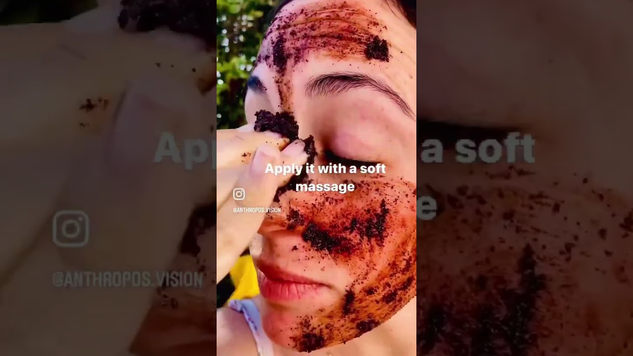 Face mask + Scrub with Coffee and coconut oil. DIY