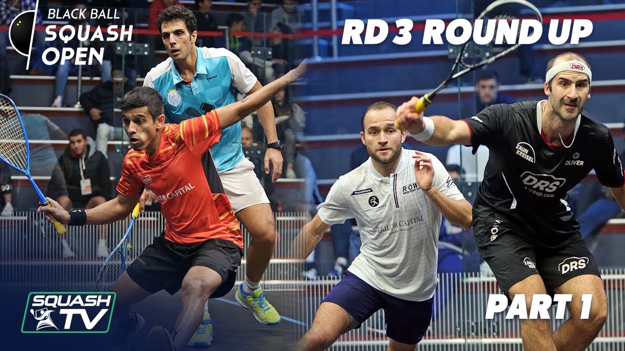 Squash: CIB Black Ball Squash Open 2018 - Rd 3 Roundup P1