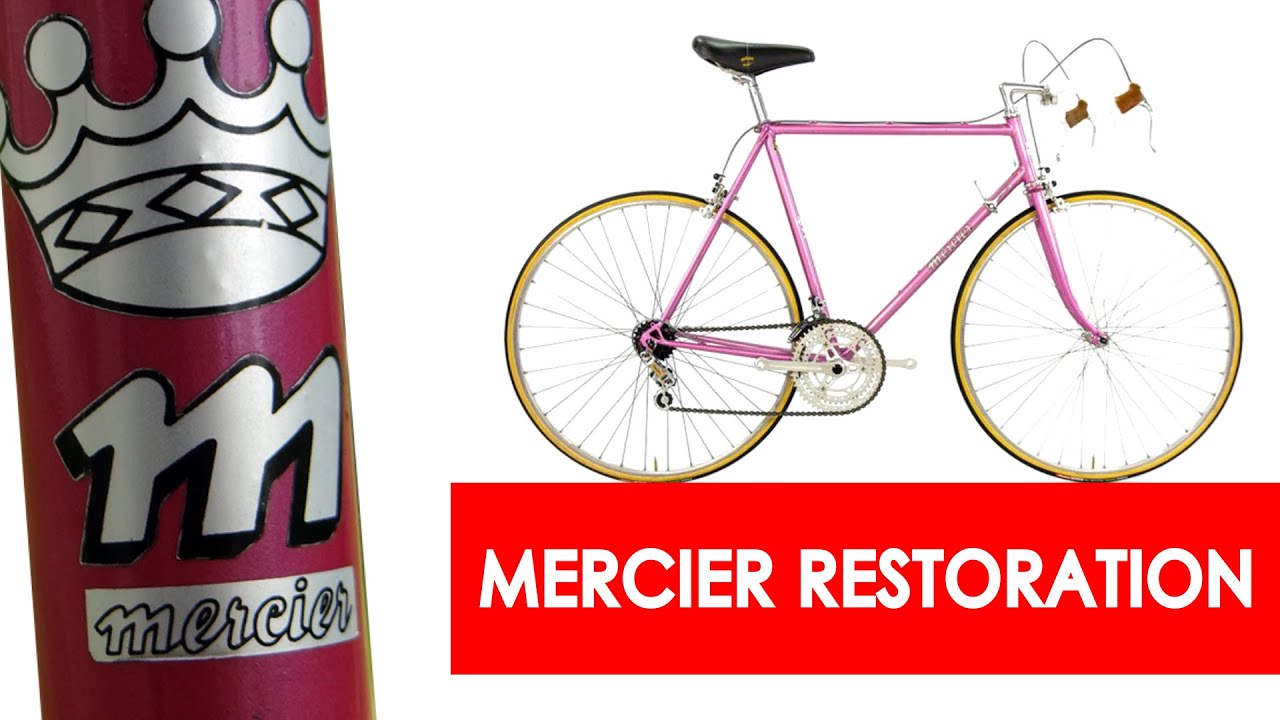Restauration d'un vélo Mercier rose Tour du Monde 1979 - Shimano Dura Ace EX